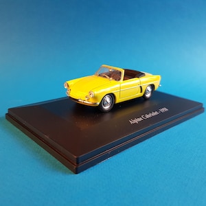 1/43,Renault,Alpine,Cabriolet,1958,jaune,chrome,Eligor,die-cast,modéle reduit,maquette,boite blister semi rigide