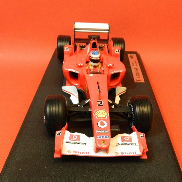 1:18,Ferrari,F1, Rubens Barrichello F 2003 GA Shell numéro 2 par,HotWheels,Racing,avec sa boite d'origine en excellent état