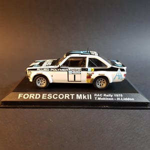 1/43,Ford,Escort,MK II,RAC,Rally,1975,Makinen,Liddon,#1,boite vitrine