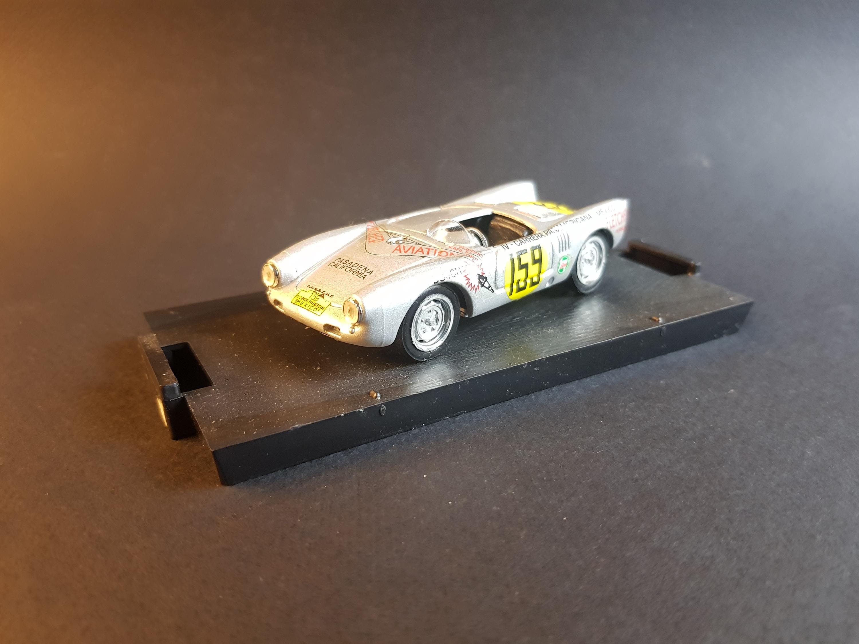 1/43,porsche,550-rs,carrera,#159,mexico,160h,1953,karl Kling,brumm