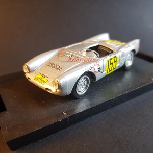 1/43,Porsche,550-RS,Carrera,#159,Mexico,160H,1953,Karl Kling,Brumm,boite vitrine,acrylique,surboite carton,Made in Italy