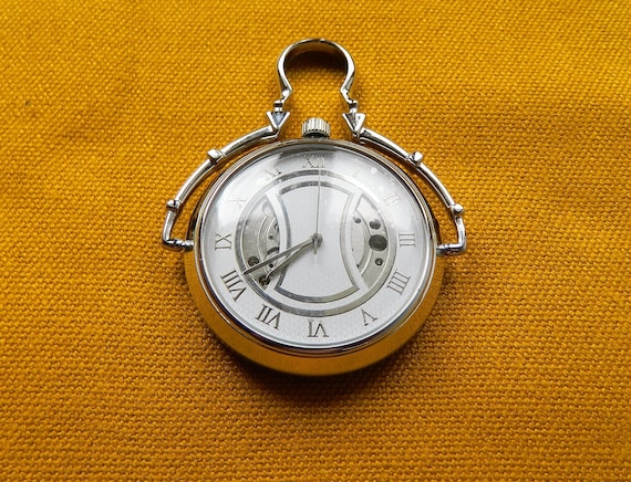 Montre gousset carré collection Héritage plaqué argen