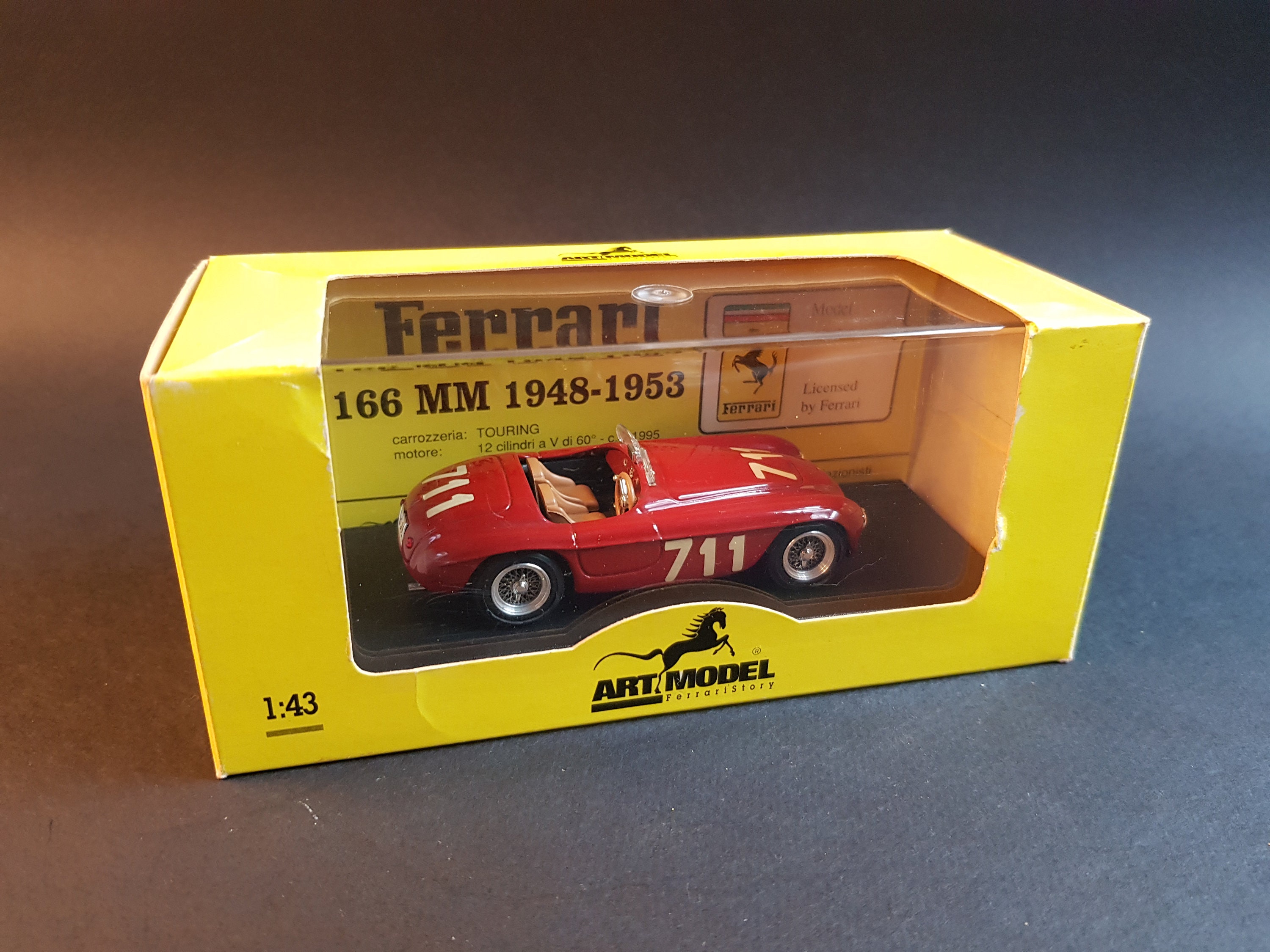 1:43,ferrari,166,mm,#711,mille Miglia,1950,bracco,maglioli
