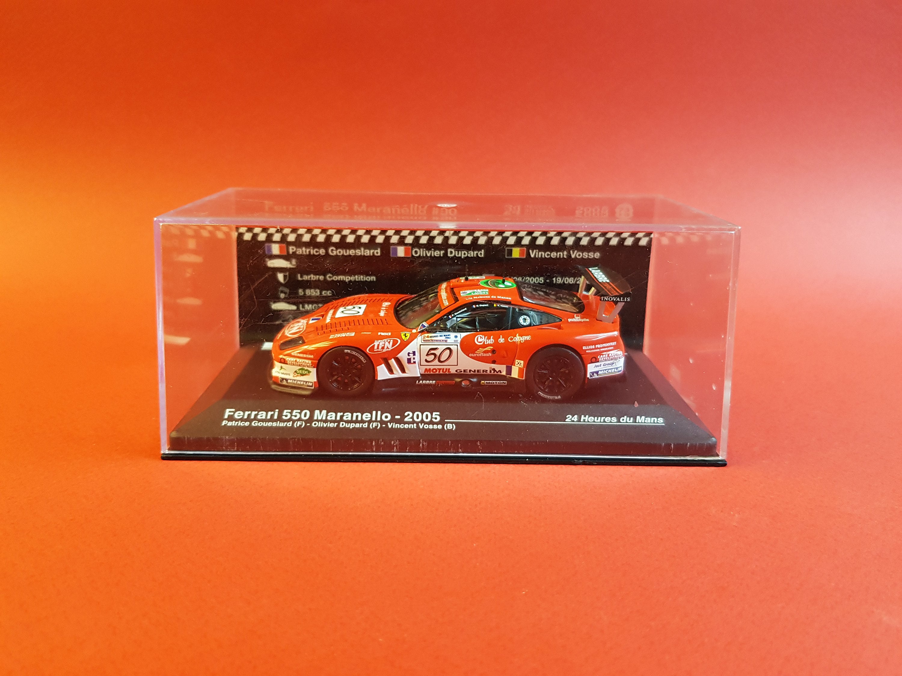 IXO Ferrari 550 Maranello N°51 - Le Mans 2005 - 1:43 - Pêcheurs/Gollin - Neuf
