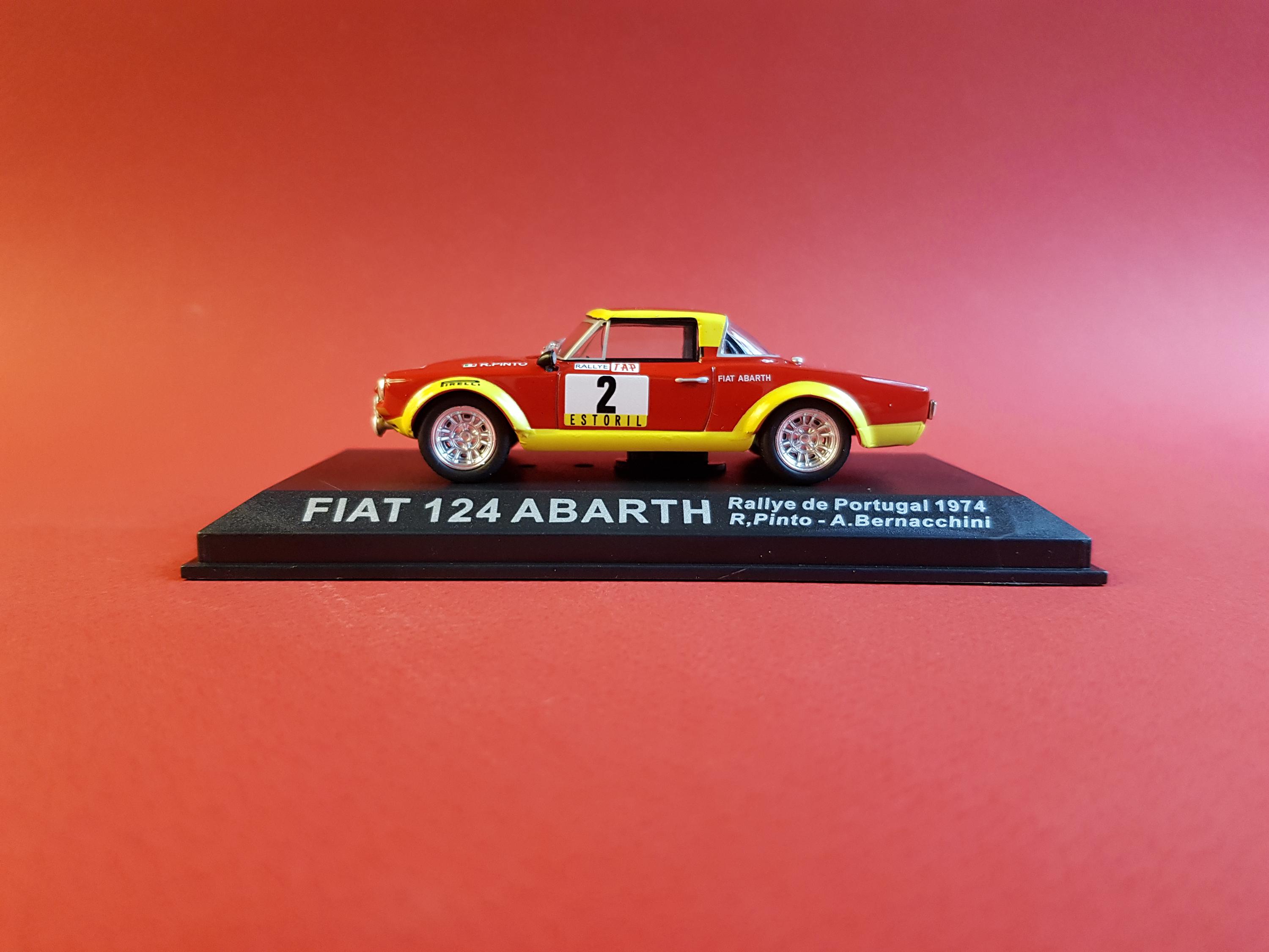 1/43,fiat,124 Abarth,rallye,portugal,1974,pinto,bernacchini,#2