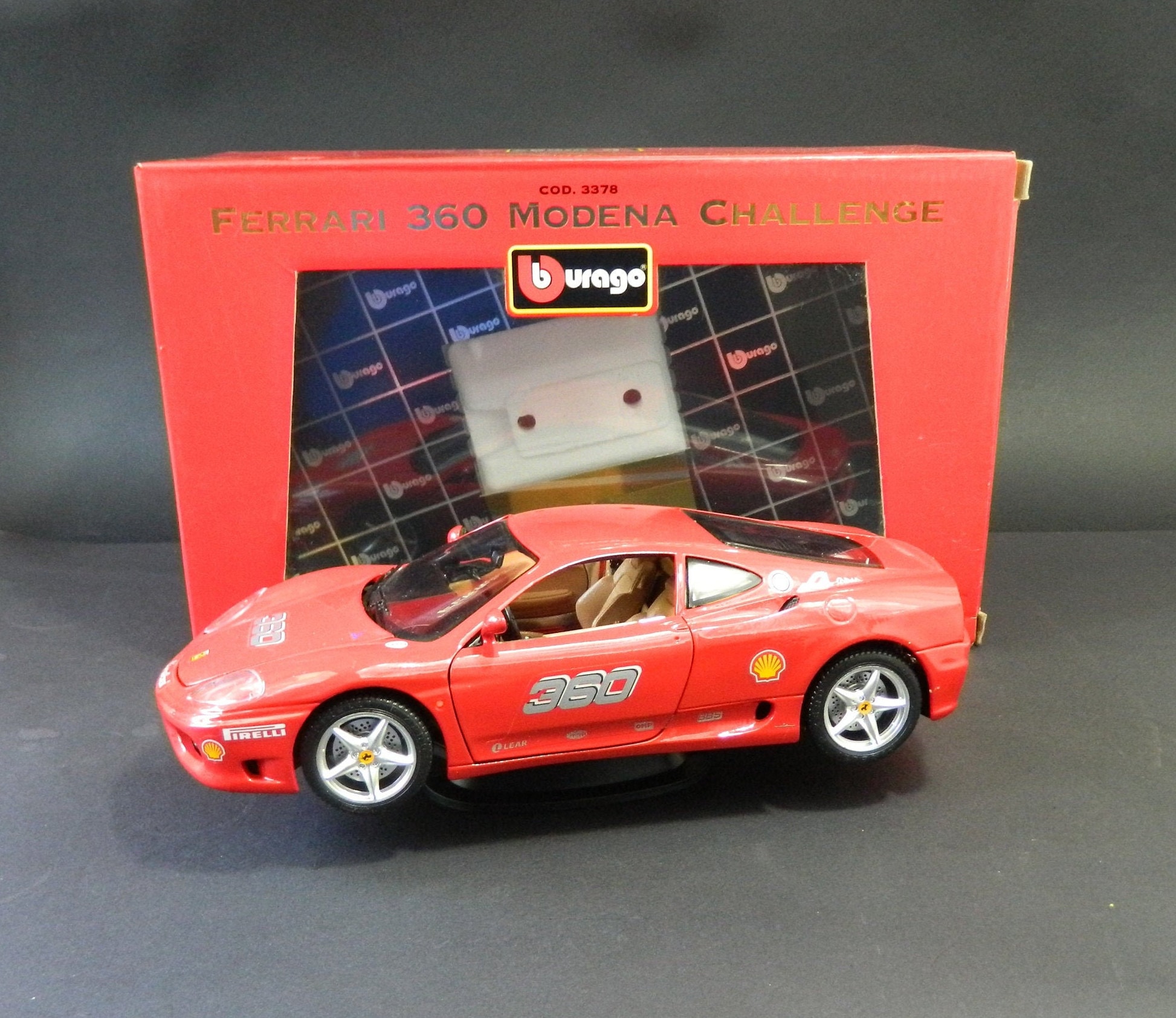1:18,ferrari,360 Modena Challenge,burago,made In,italy,avec 1:18,ferrari,360 Modena Challenge,burago,made In,italy,avec
