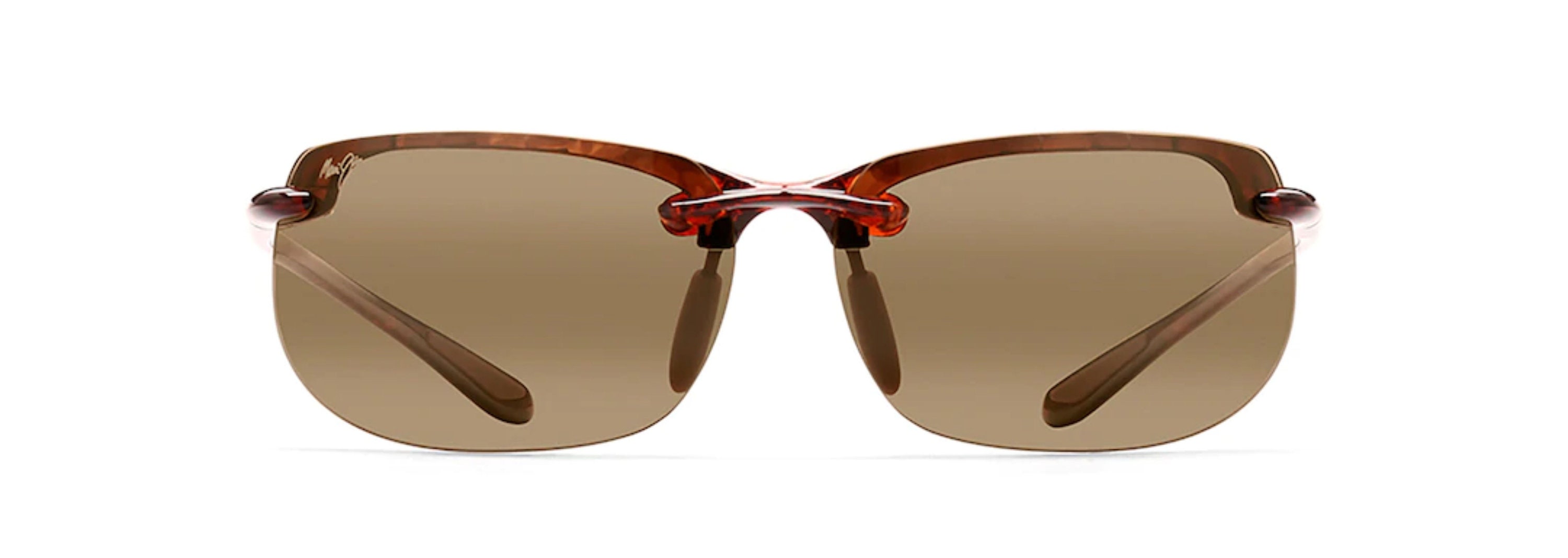 Maui Jim BANYANS Polarized Rimless Sunglasses in Tortoise ...