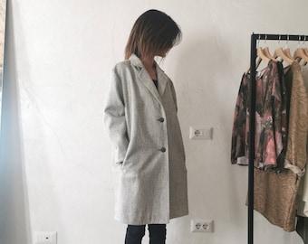 Wool overcoat, Spring coat, Fall coat overcoat “PEPE” Sintesi