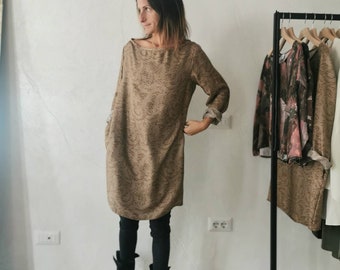 SANDY minidress in silk and modal