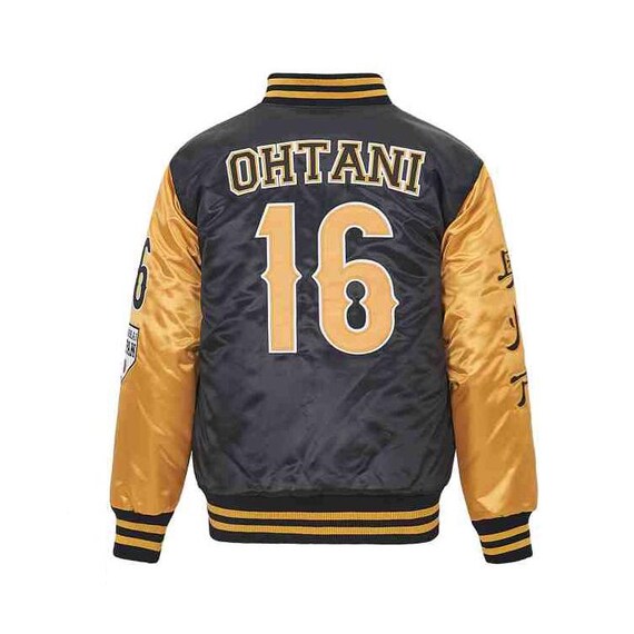Design #16 Team Japan Satin Jacket Blue/black Cotton Mercerized