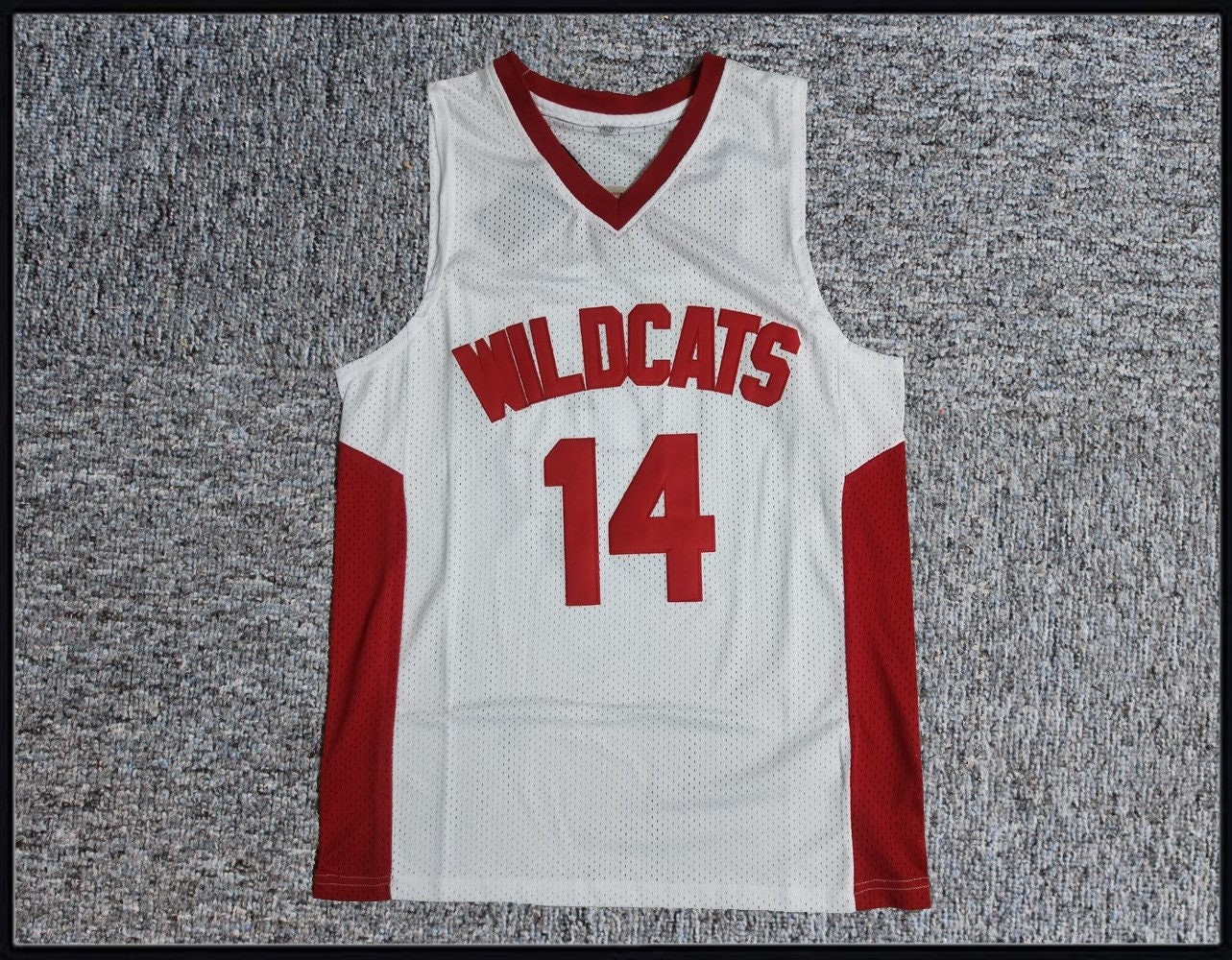  Zac E Troy Bolton 14 East High School Wildcats Red Basketball  Jersey : Sports & Outdoors