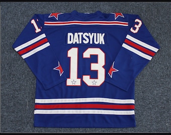 Throwback Pavel Datsyuk #13 SKA Saint Petersburg Hockey Jersey
