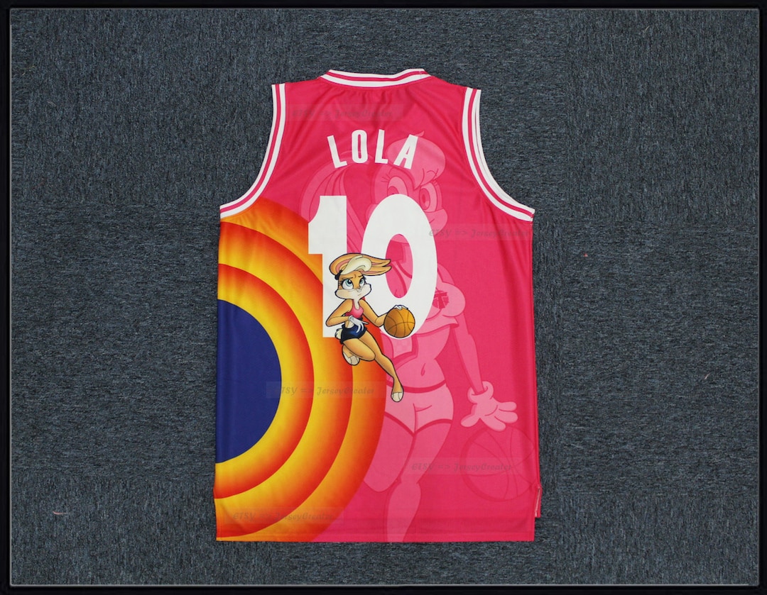 Customizable New Space Lola Bunny Jerseys Tune 3D Pink Girls Women Lady ...