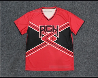 Men's Bring it On Rancho Carne High School Cheerleading Jersey/Shorts Costume Uniform Cosplay;Youth/Adult Size Any Number Red