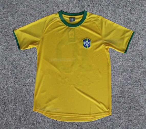 Maillot Brésil Vintage Années 70 - Penalty - Blanc - Taille 10 (Adulte) - État Impeccable