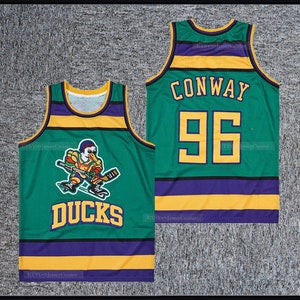The Mighty Ducks Movie Jersey 96 Charlie Conway 99 Adam Banks 66