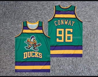 Mighty The Duck 96 Charlie Conway 33 Greg Goldberg 99 Adam Banks 66 Gordon Bombay Basketball Jersey;Toddler/Youth/Men Custom Name