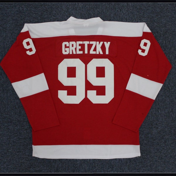 1977 Gretzky #99 Ontario Greyhounds Hockey Jersey Top Stitched;Youth/Adult;Custom Name