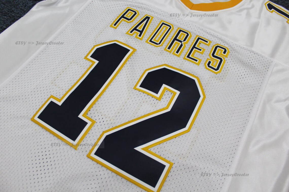 Tom Brady 12 High School Football Jerseys Padres White Etsy