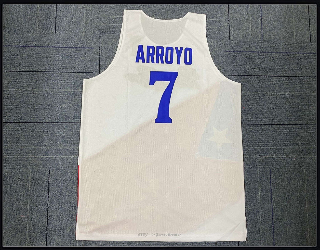JerseyCreater 2004 Athens Carlos Arroyo #7 Team Puerto Rico Basketball Jerseys Sewn Custom Names;Youth/Adult Size