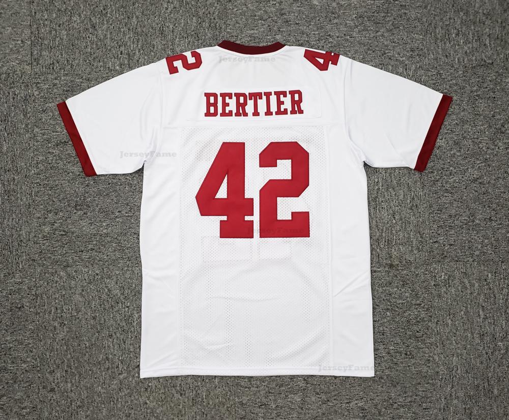 Throwback Remember the Titans #42 Gerry Bertier Football Jersey