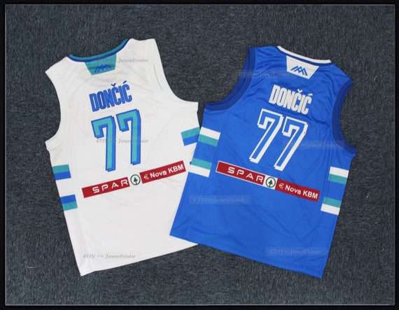 Luka Doncic Slovenia Euroleague #77 Jersey Basketball Jersey