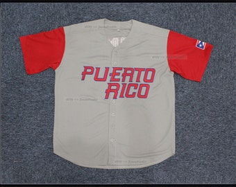 Retro Javier Baez 9 Lindor 12 Molina 4 Puerto Rico Baseball Jersey