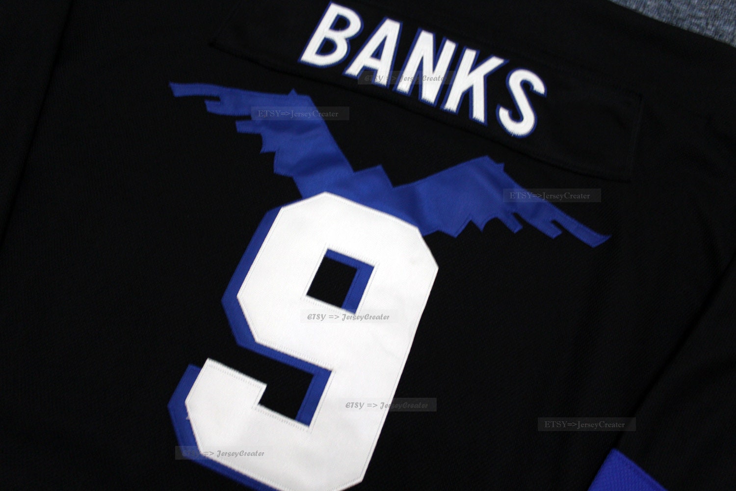 MyPartyShirt Hawks Adam Banks #99 Jersey T-Shirt Mighty Ducks Movie