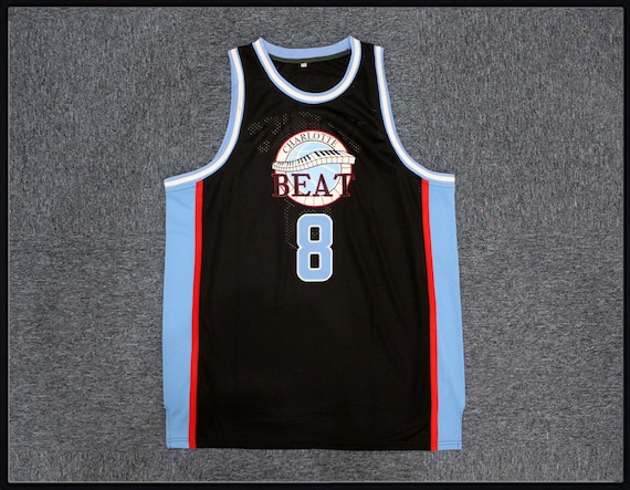 Movie Juwanna Mann Jamal Jeffries #8 Basketball Jersey Black