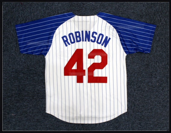 JerseyCreater Retro 50's Jackie Robinson #42 Brooklyn Baseball Jerseys Stitched Stripe;Custom Names;Women/Men/Youth/Baby Size