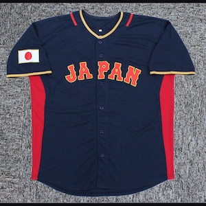 Vintage Yu Darvish #11 Ohtani #16 Team Japan Baseball Jersey Navy Blue Double Stitched;Custom Name;Youth/Adult Size