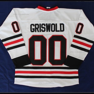 Men's Chicago Blackhawks Clark Griswold Christmas Vacation White Hockey  Jersey