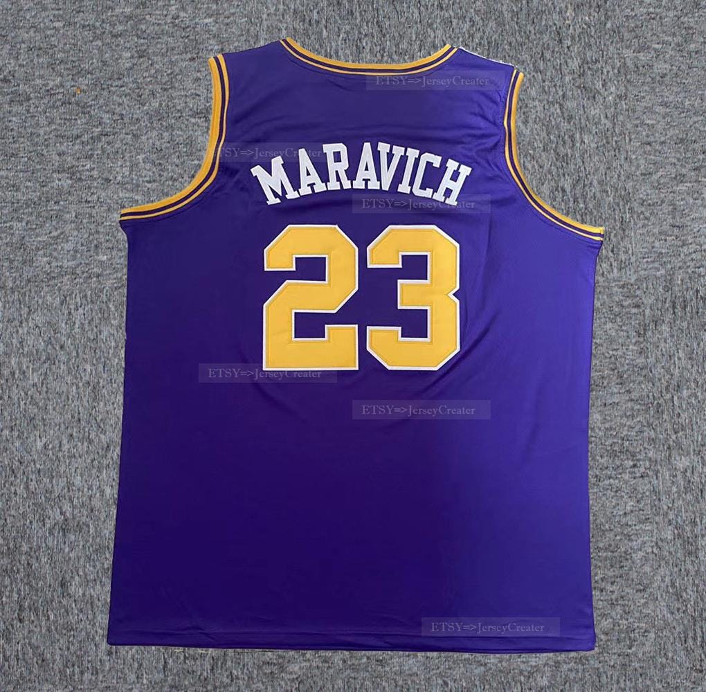 Throwback Pete Maravich #23 High School Basketball Jersey B