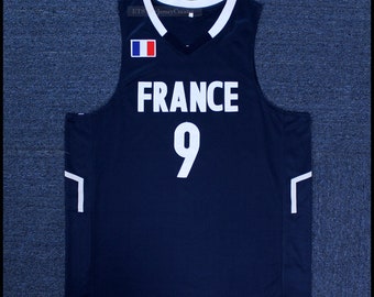 Ancien Maillot De Basketball DeLong Vintage Bleu Aqua, Taille 40 - Authentique USA