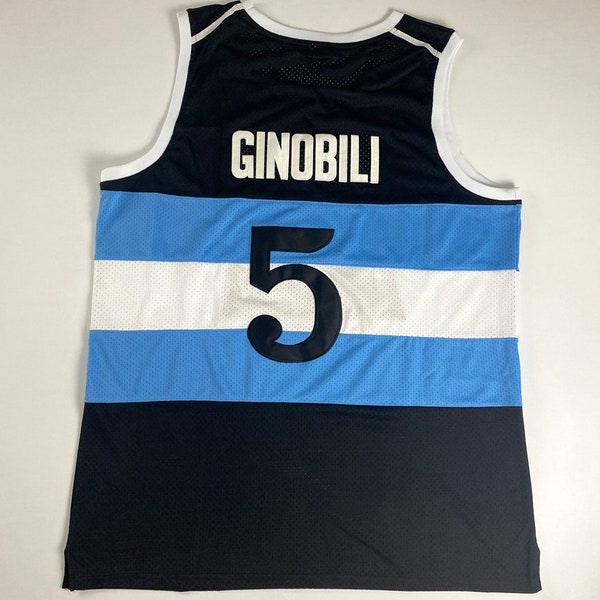 Throwback Manu Ginobili #5 Argentina Basketball Jerseys All Stitched Custom Names;Toddler/Women/Men/Youth/Adult Size