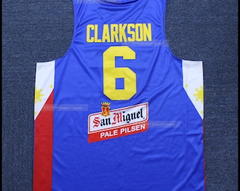 Jordan Clarkson #6 Team Pilipinas Philippines Basketball Jersey