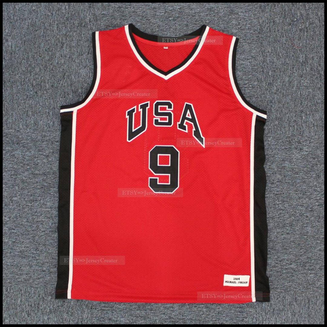 ウェア 00s NIKE \"USA MICHAEL JORDAN #9\" Vintage Nike Michael Jordan Jersey #9 Men's L USA Olympic