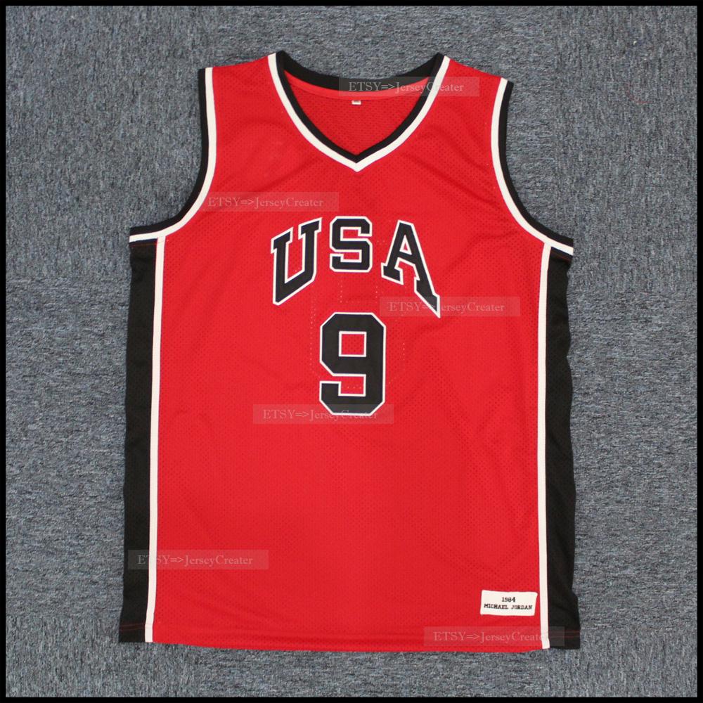 ウェア 00s NIKE \"USA MICHAEL JORDAN #9\" USA Olympic Michael Jordan #9 Basketball NBA Nike Jersey