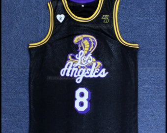 Kobe Bryant black Mamba Custom Snakeskin Black Jersey 8 24 Etsy