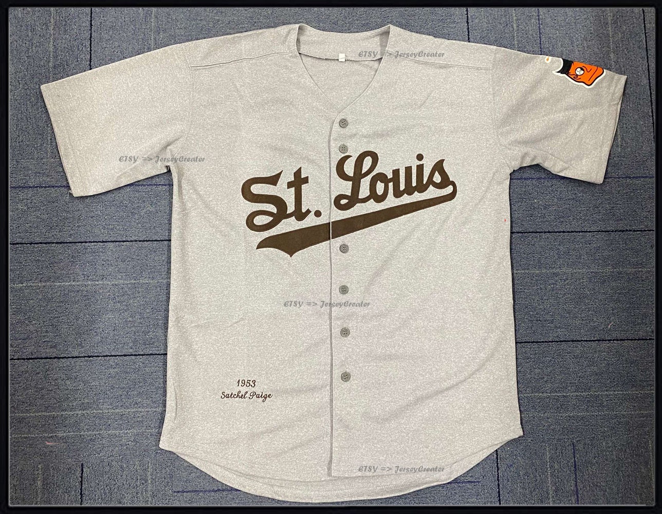 Satchel Paige 29 St Louis Browns White Button Down Baseball Jersey — BORIZ