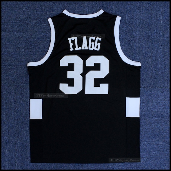 Retro Flagg #32 High School Maine Basketball Jersey Black