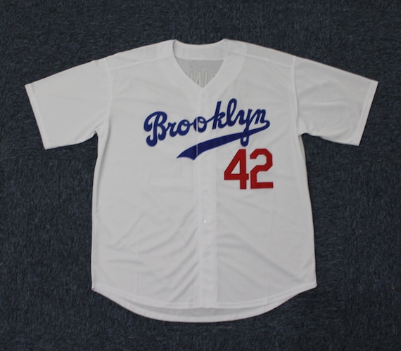 Throwback Robinson 42 Brooklyn Baseball Jerseys All Stitched 