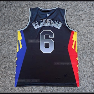 Rare Jordan Clarkson #6 Philippines Pilipinas Basketball Jersey Colorful  Design