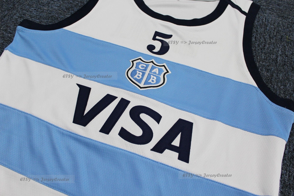 Throwback Manu Ginobili 5 Argentina Basketball Jerseys All -  Canada