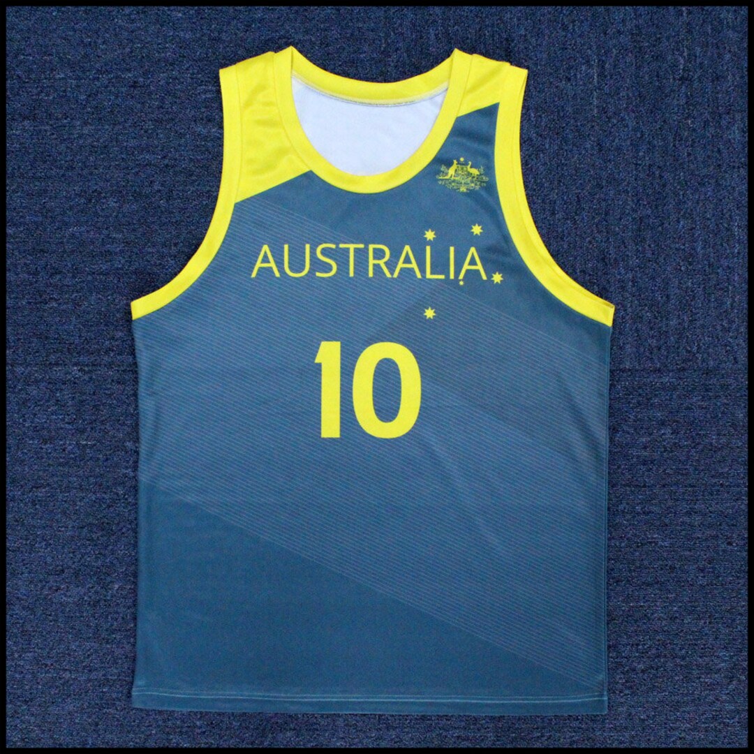 Throwback Matisse Thybulle 10 Team Australia Basketball Jersey Custom