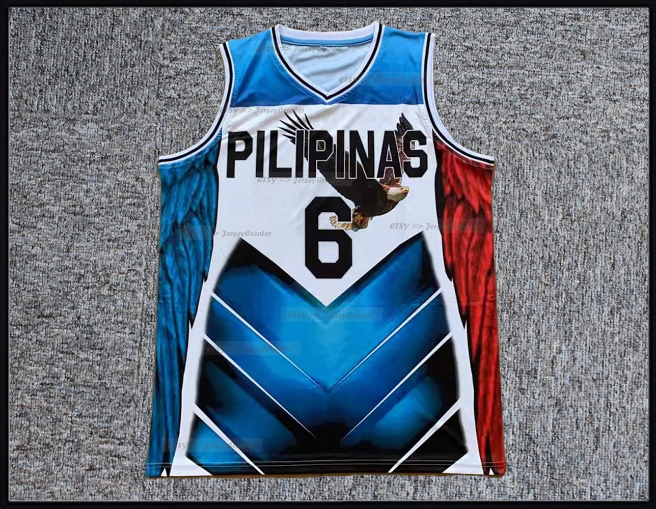 Gilas Pilipinas full sublimation Basketball Jersey light weight