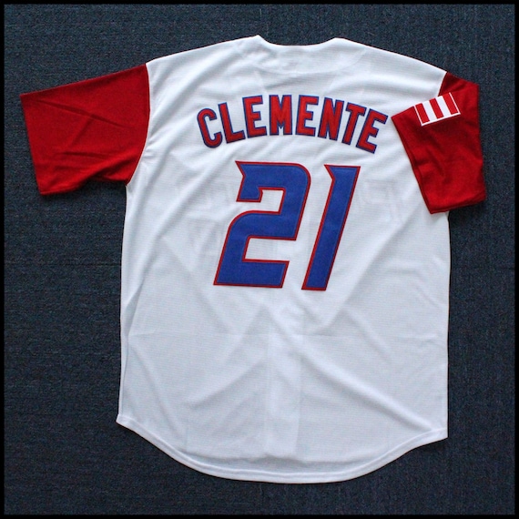 Puerto Rico Jersey Youth Roberto Clemente #21 Puerto Rico Baseball