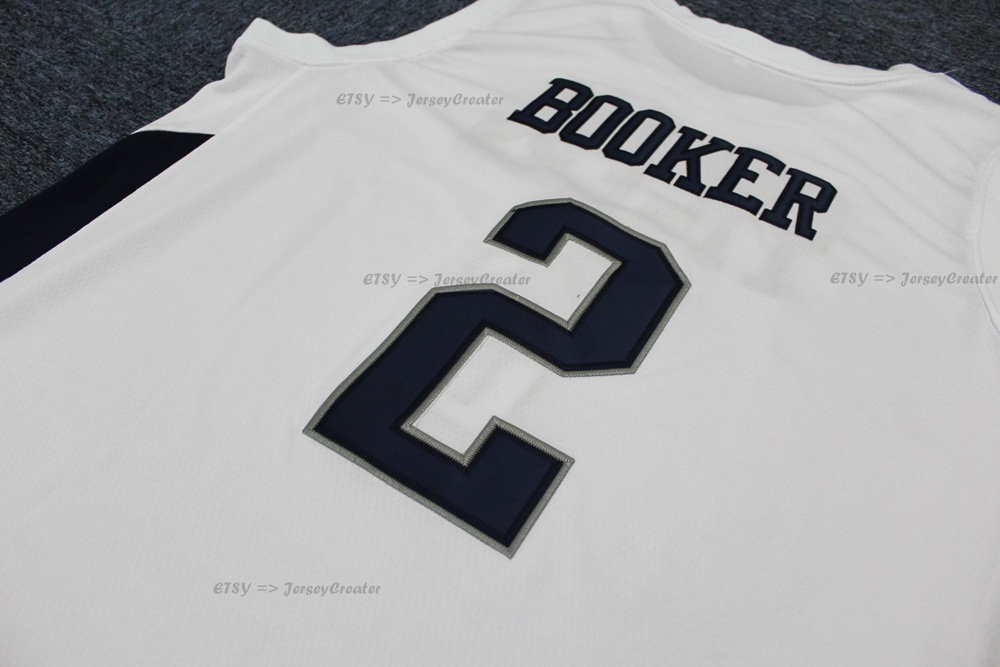 Devin Booker 2 Moss Point High School White Basketball Jersey — BORIZ