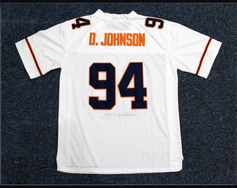 Dwayne Johnson # 94 Miami The Ballers Fußball Trikots D.Johnson Genähte Jerseys Weiß Benutzerdefinierte Namen