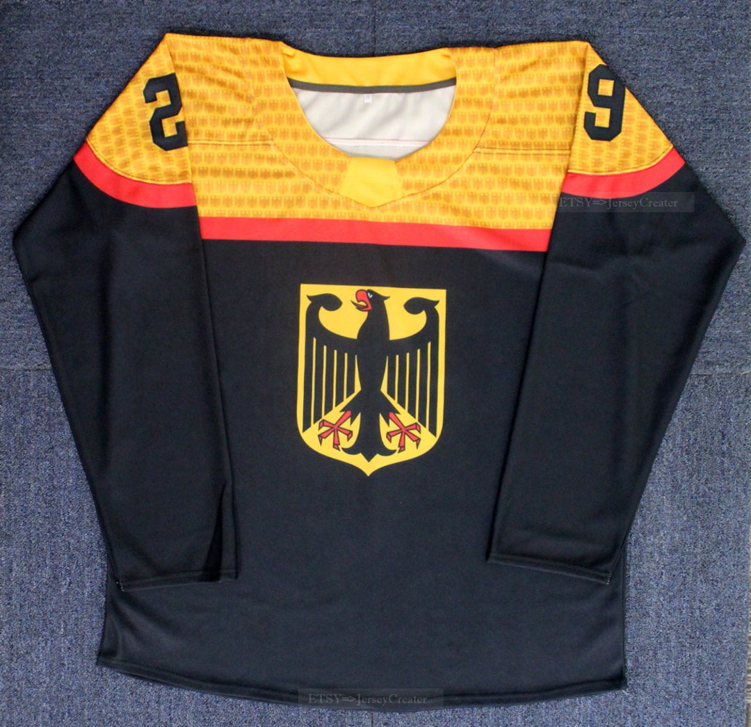 Leon Draisaitl #29 Team Germany Deutschland Hockey Jersey Printed